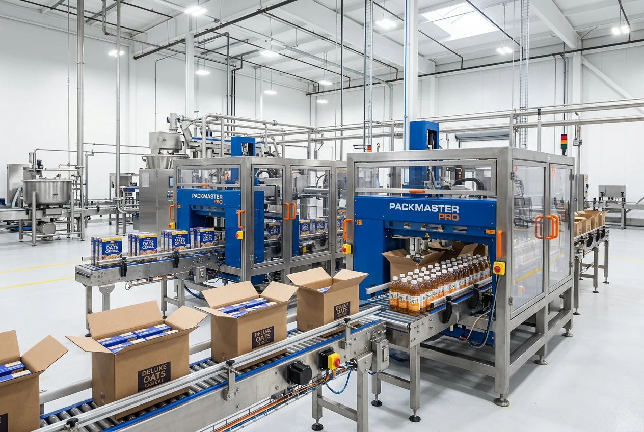 Australian Dairy Co-operative — Butter-block horizontal monoblock plus robotic palletizing